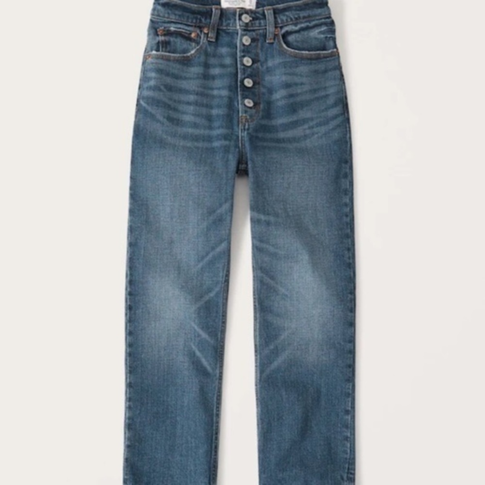 Ultra High Rise Ankle Straight Jeans​